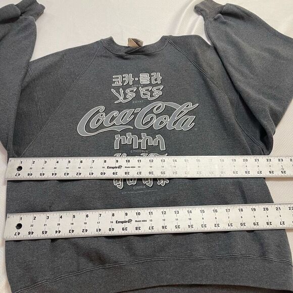 Coca Cola Worldwide VTG Grey Sweatshirt Size XL Rare - Picture 7 of 9